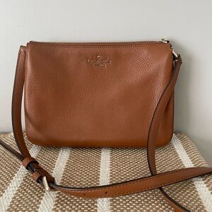 Kate Spade Tan Leather Crossbody Bag